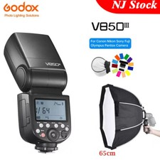 US Godox V850III 2.4G HSS Camera Speedlite Flash 65cm Handheld Octagon Softbox