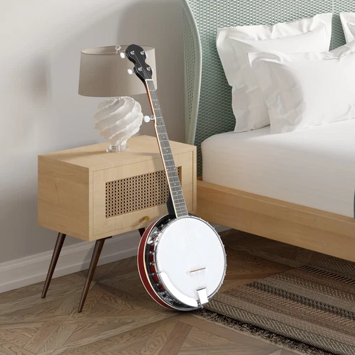 Full Size 5 String Right Handed Banjos Set with Closed Solid Sapele Back US - Bild 8 von 16