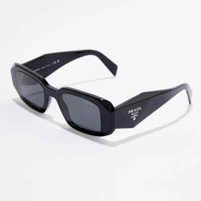 Prada PR17WS 1AB5S049 Women's Sunglasses 49 mm Black / Dark Grey Lens