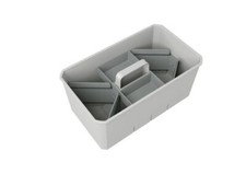 Cox Travail Béton, Utensilienbox, Set-2, Inclus Boîte pour Petites Pièces,2 X