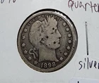 1898 "P" Barber Quarter  bg
