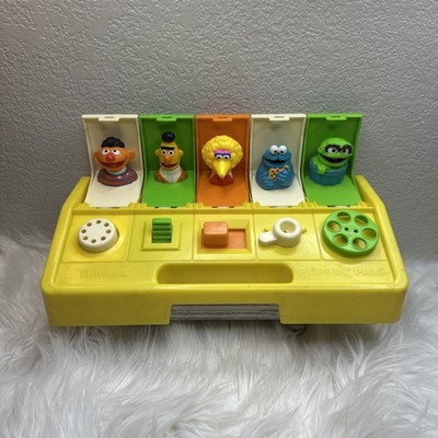 Vintage Playskool Sesame Street Poppin' Pals 1980s Pop-up Learning Toy FAST SHIP