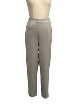 Escada Super Soft Pants Light Grey - Pockets Cuff Accent Snap  Zip Size 36/US 6