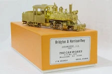 BRASS On2 Bridgton & Harrison Rwy 2-4-4t #8, The Car Works, F.M. Models