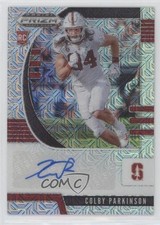 2020 Panini Prizm Draft Picks Rookies Mojo 46/49 Colby Parkinson #135 Auto w6f