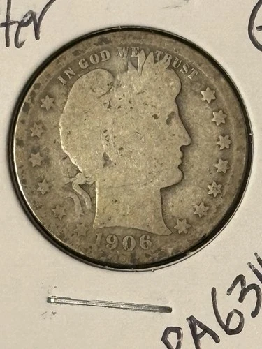 1906-O Barber Quarter — photo from another recent sale