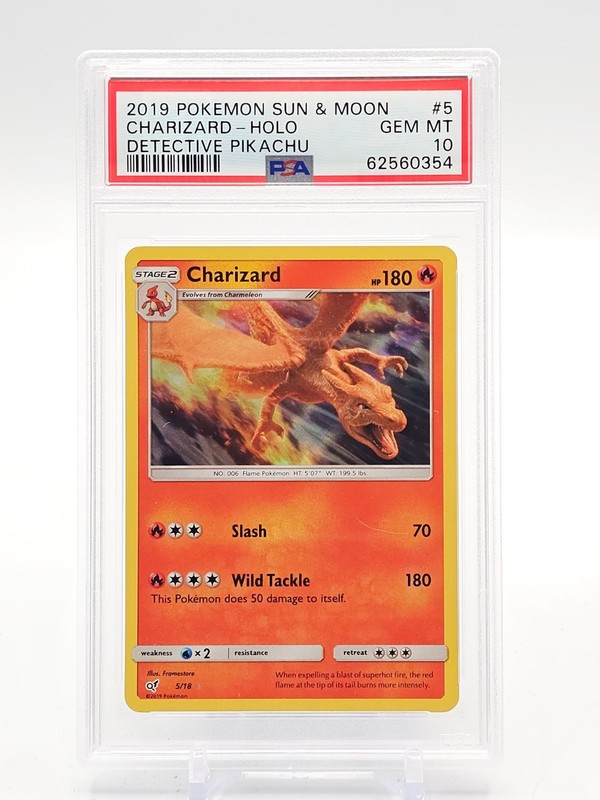 CHARIZARD 2019 POKEMON DETECTIVE PIKACHU 5/18 RARE HOLO PSA 10 Q0027