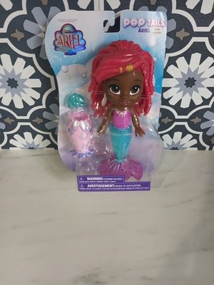 Disney Junior Pop Tails Arie Little Mermaid Doll 2024 Just Play Bathtub Toy