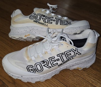 Mens Merrell MOAB Speed Goretex GTX White Black Trail Running Sneakers Size 11.5