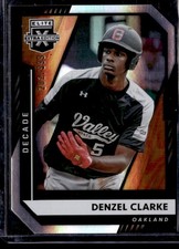 2021 Panini Elite Extra Edition Denzel Clarke 203rd Decade Die Cut #/999