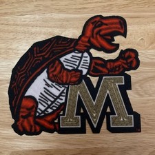 MARYLAND TERRAPINS TERPS Iron-On 6.5" x 6" Official NCAA Logo Jacket Patch BIG 