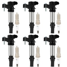ECCPP UF375 6 ignition coils with 6 iridium Spark Plugs for Cadillac for Buick f