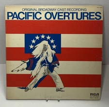 PACIFIC OVERTURES Broadway Cast SONDHEIM - 1976 RCA RED ARL1-1387 LP + LYRICS