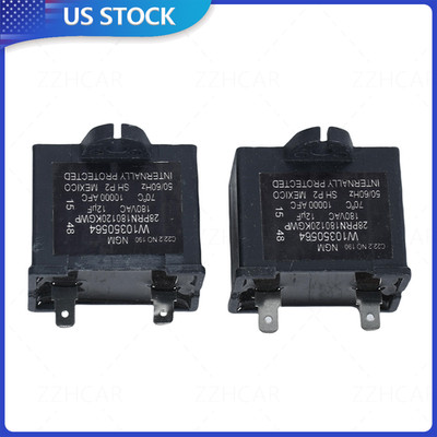 Fit Whirlpool Refrigerator Start Relay & Run Capacitor *2 W10350564 WPW10197428