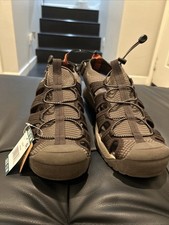 Eddie Bauer Men's Lightweight  Bungee Laced Cedar Water Sandal - Sz 12 - Brown