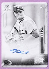 2016 BOWMAN CHROME ROOKIE AUTOGRAPHS PRINTING PLATES BLACK #BCARAR A.J. REED 1/1