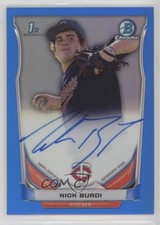 2014 Bowman Draft Chrome Pick Blue Refractor 132/150 Nick Burdi #BCA-NB Auto 4hn