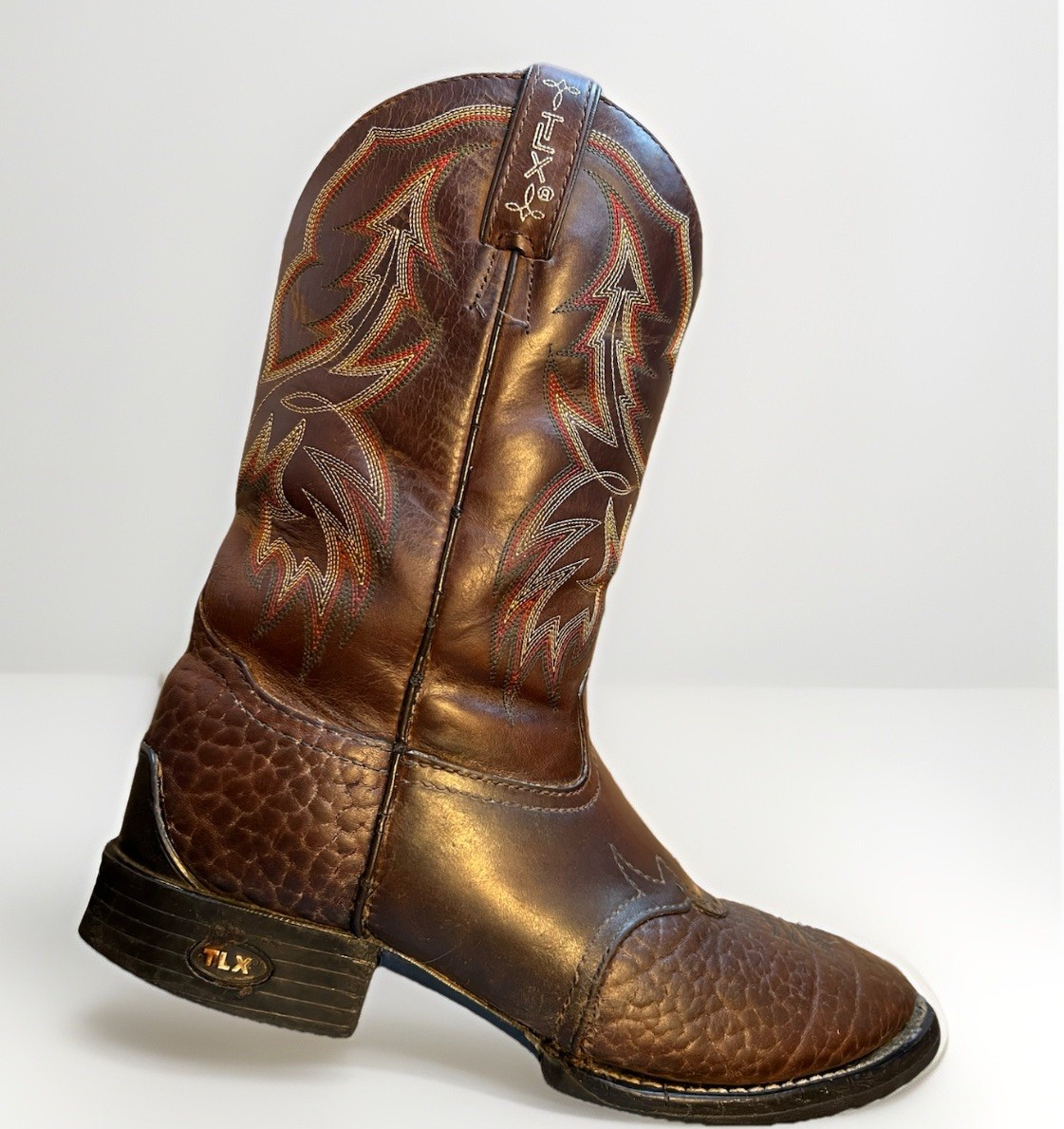 🔥Tony Lama Bull Hide TLX wingtip western boots roper 9 EE XT 5000
