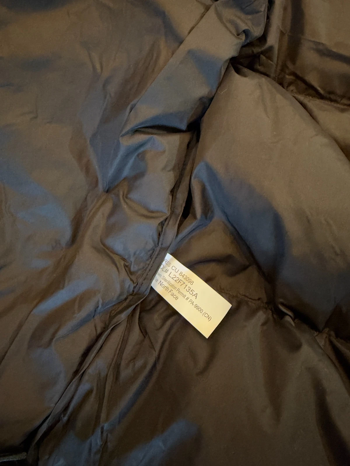The North Face Men's 1996 Retro Nuptse 700 Down Puffer Jacket Black Size Large - product detail image 6