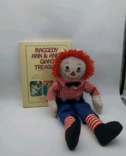 Vintage Andy Cloth Doll And 1984 Raggedy Ann & Andy Giant Treasury Hardcover