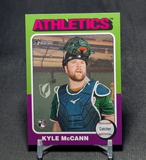 Kyle McCann Rookie RC 2024 Topps Heritage High Number Card 682 Oakland Athletics