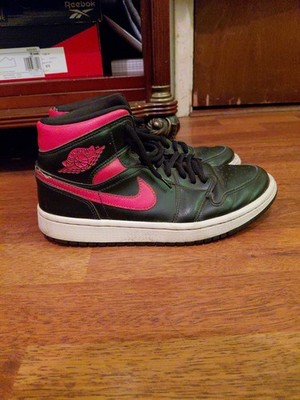 Ladies Red And Black Air Jordans Shoes