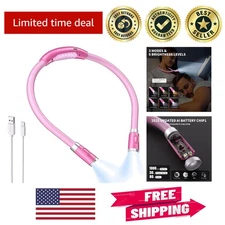 Flexible Neck Reading Light - 3 Colors, 80-Hour Rechargeable Comfort for Nigh...