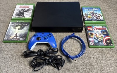 Microsoft Xbox One X 1TB Console Gaming System Black 1787 Controller Games HDMI