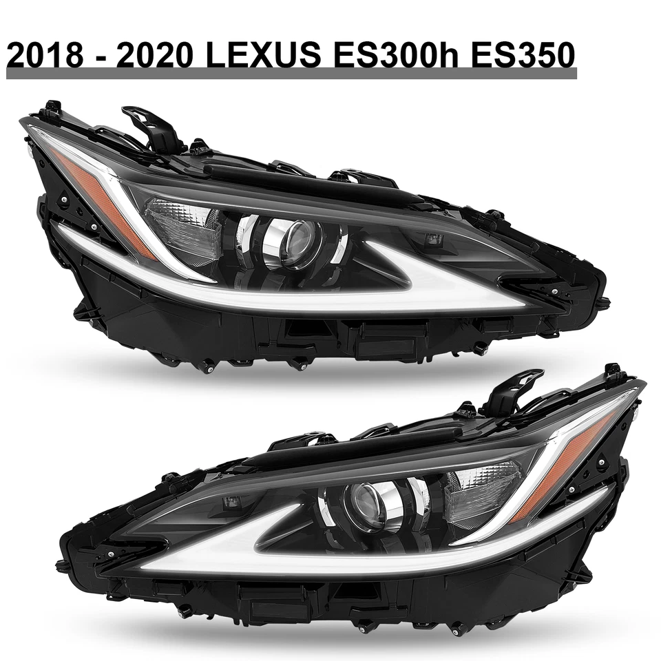 LED DRL Headlights For 2019-2022 Lexus ES250 ES300H ES350 Driver+Passenger Pair Foto 2 de 4