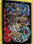 Lot of 23 Vintage Beaded Necklaces All Wearable Colorful Costume Jewelry