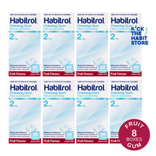 Habitrol Nicotine Gum 2mg Fruit 768 / 8 Boxes Exp 2027 Fresh