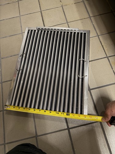 Stainless Steel Commercial Grease Filter Baffle with Handles 20x16