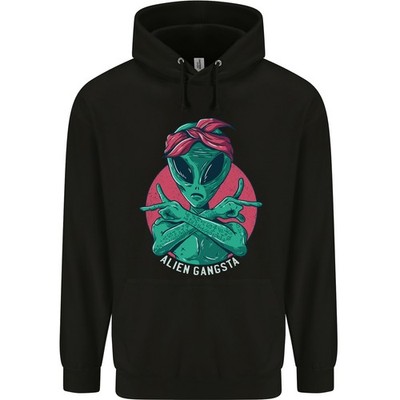 Lustig Alien Gangster UFO 2Pac Rap Musik Herren 80% Baumwolle Kapuzen