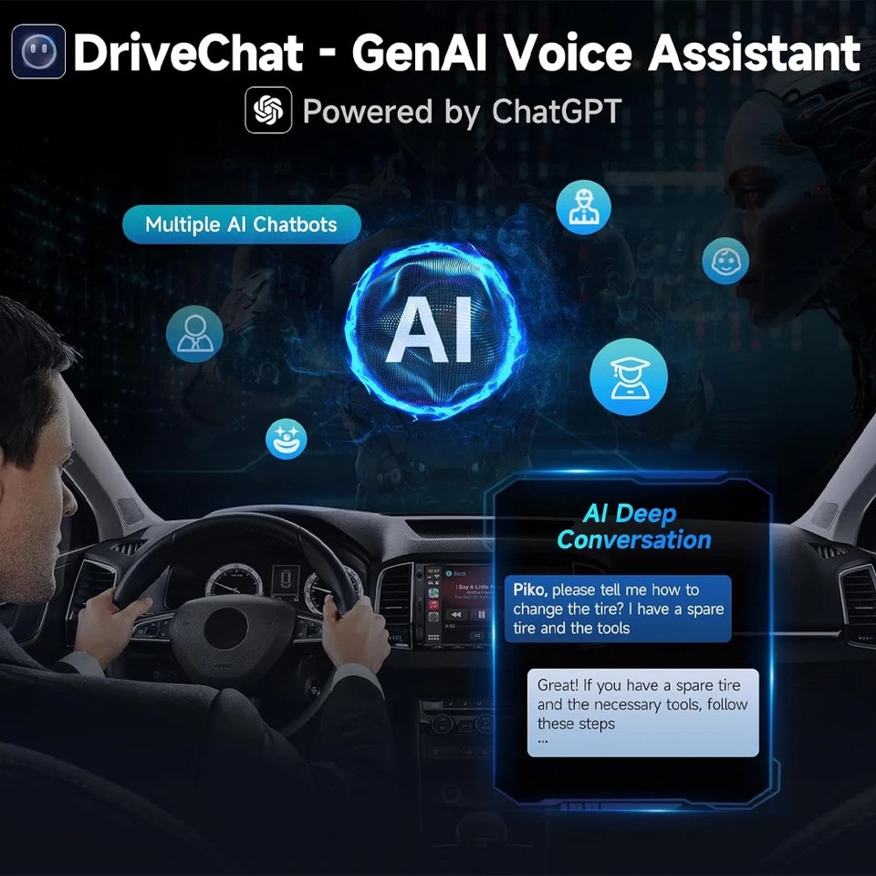 ATOTO A5L 7 Zoll Doppel DIN Android GPS Autoradio Chat-AI Wireless CarPlay WIFI - Bild 2 von 4