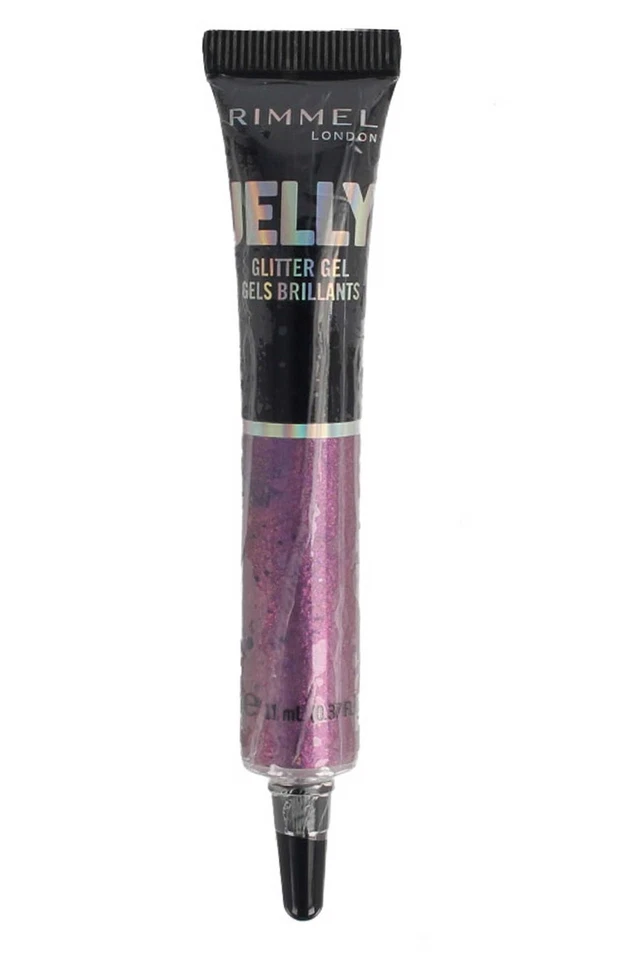 Rimmel Jelly Glitter Gel for Eyelids,Face,Body 11ml Purple Rain #500