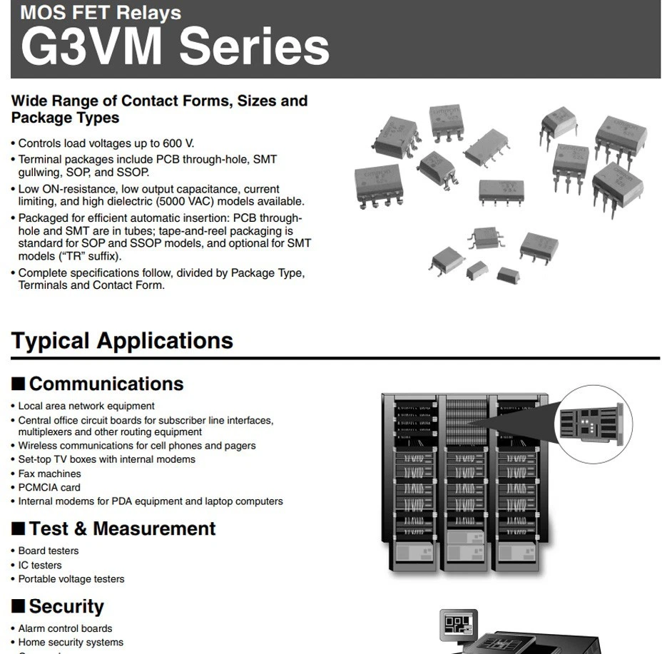 10 Stück G3VM-61E Optocoupler MOS-FET Relays (SSR) (A) - Bild 2 von 4