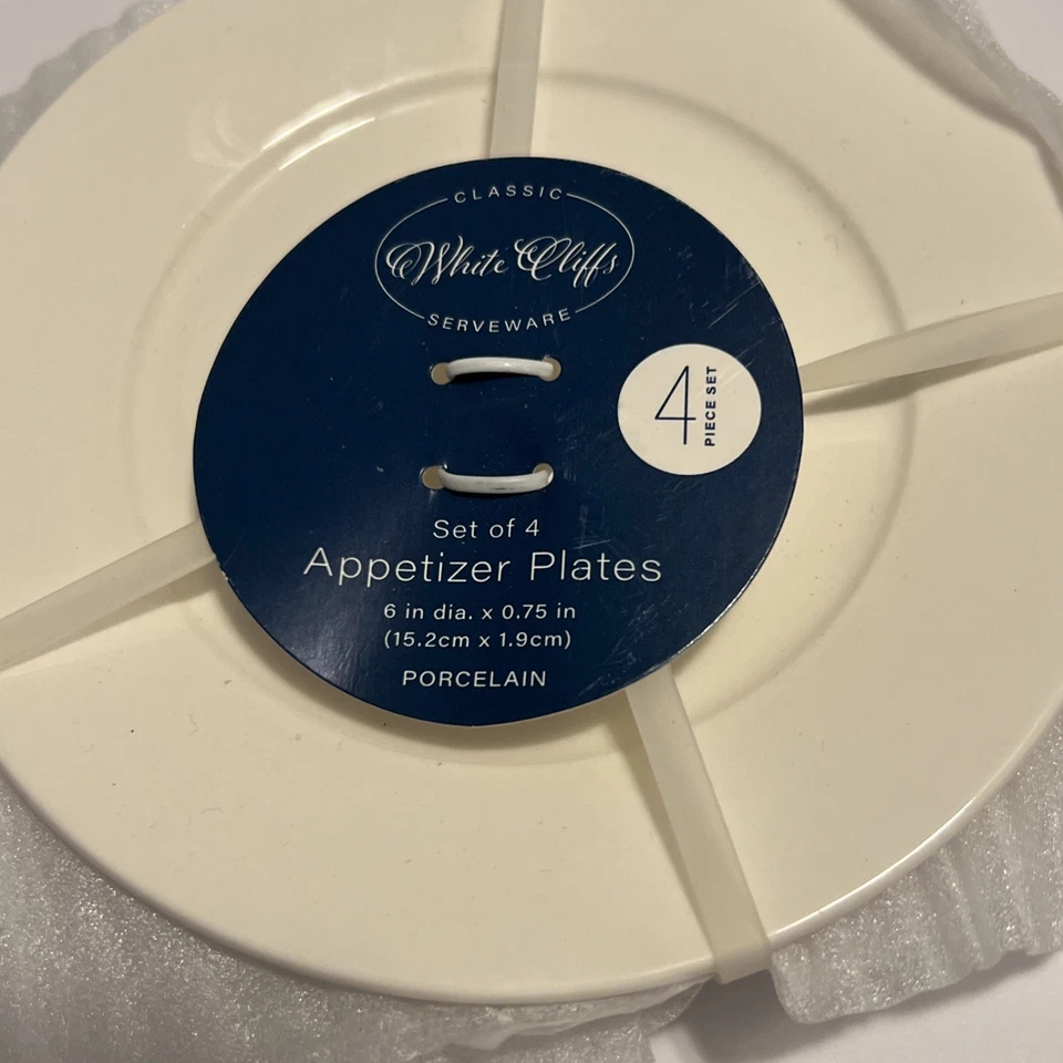 White cliffs classic serveware for appetizer plates porcelain - Image 2 of 4