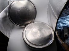 Vintage Ford Motor Company Dog Dish Hubcaps - Set Of 2 -