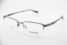 NEW CHARMANT CH 12341 GR GREY BLUE GUNMETAL TITANIUM EYEGLASSES FRAMES 54-18