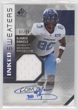2021 SP Game Used Edition CFL Inked Sweaters 97/99 Davaris Daniels Auto g9x