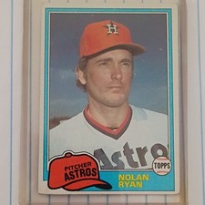 Topps 1981 Nolan Ryan #240 Houston Astros Baseball Card MLB