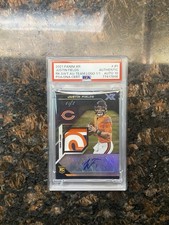 2021 XR Rookie Swatch Auto Team Logo 1/1 #JFI Justin Fields CHIEFS RC PSA AUTH