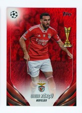 2023-24 Orkun Kokcu Topps Jade Edition Red Foil Benfica All-Star Rookie Card 3/5