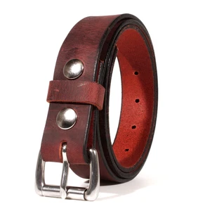 Men's Genuine Buffalo Leather Belt Full Grain Work Made in USA By Amish 1.25"