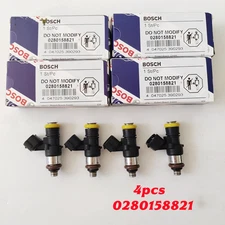 4X Bosch OEM 0280158821 High Impedance Fuel Injectors 210lb 2200cc EV14 NEW