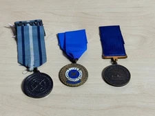 3 x Vintage (1920s-1950s) Royal Life Saving Society Medals inc Ribbons