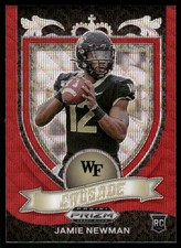 2021 Panini Prizm Draft Red Wave Prizm Jamie Newman Wake Forest Demon Deacons