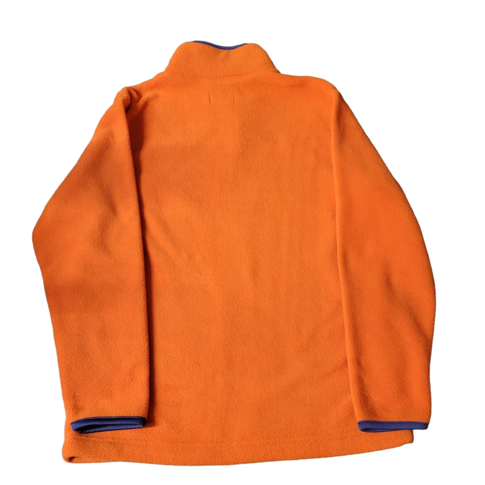 Old Navy Quarter Zip Pullover Boys Size M (8) Orange & Blue - Image 2 of 3