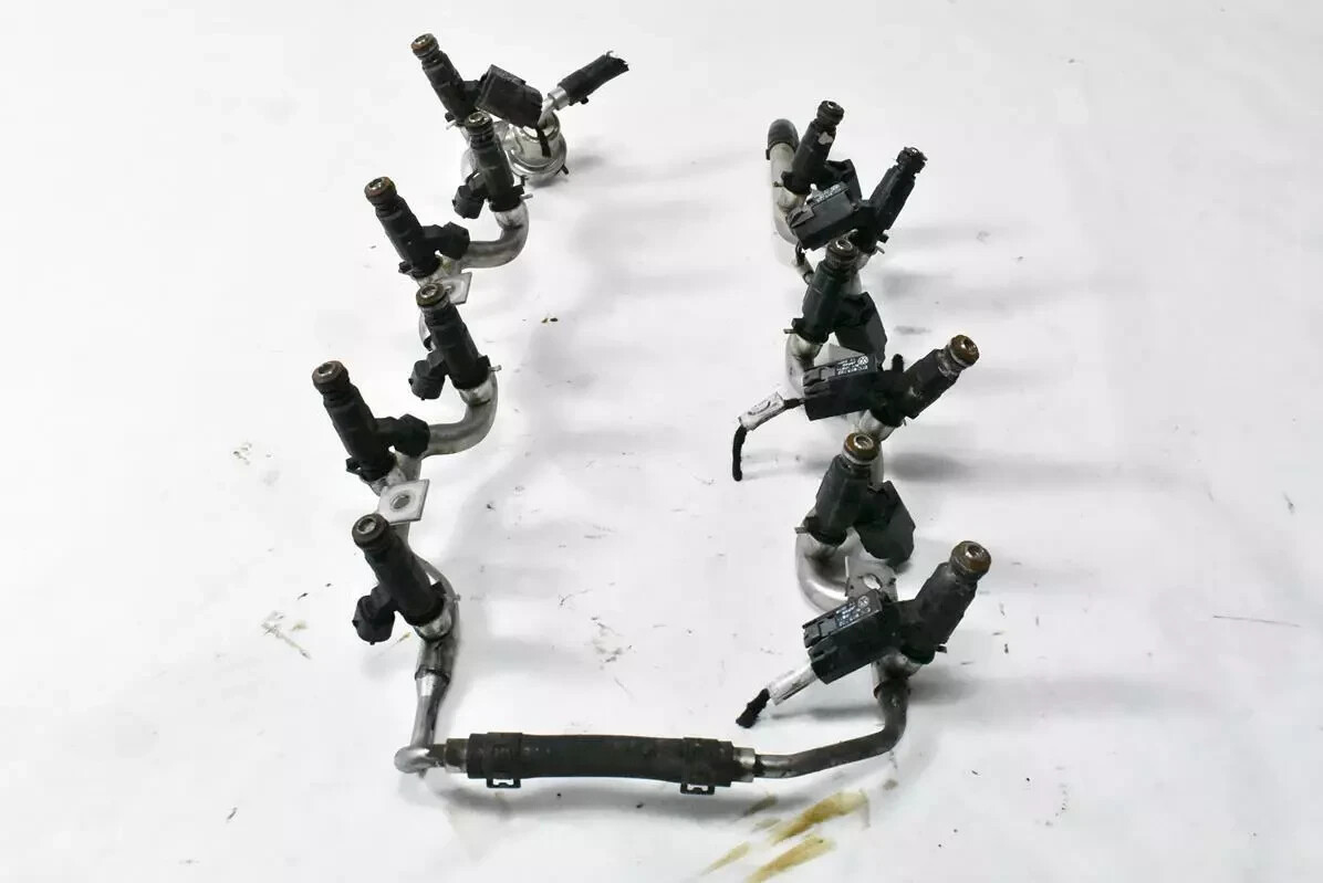 03-10 Bentley Continental GT GTC Flying Spur 6.0L W12 Fuel Injector Rail OEM