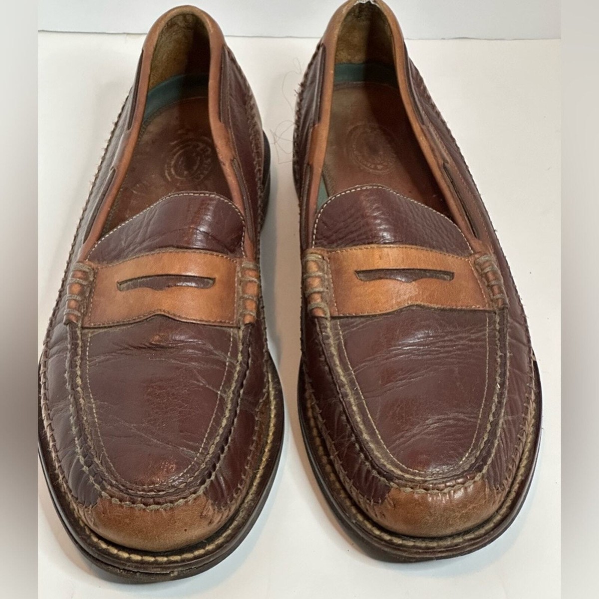 Trask Driving Penny Loafer Moccasins Bison Leather Size 13 H.S. Trask Leather Loafers for Men | Mercari main image 3